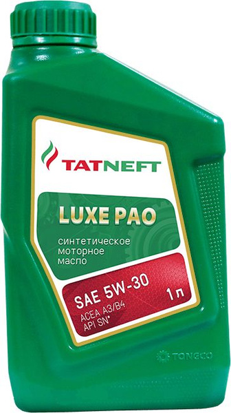 Масло моторное TATNEFT LUXE PAO 5W-30 Синтетическое - купить в интернет ...
