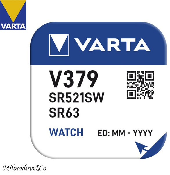 Varta Батарейка 370, 371 (SR69, SR920), Серебряно-цинковый тип, 1,55 В ...