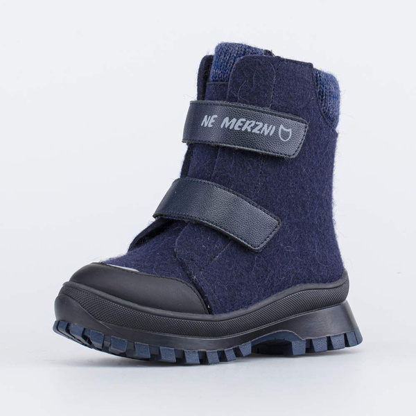 Валенки Мальчики Котофей темно-синий Войлок Зима Липучки 5 Россия ...