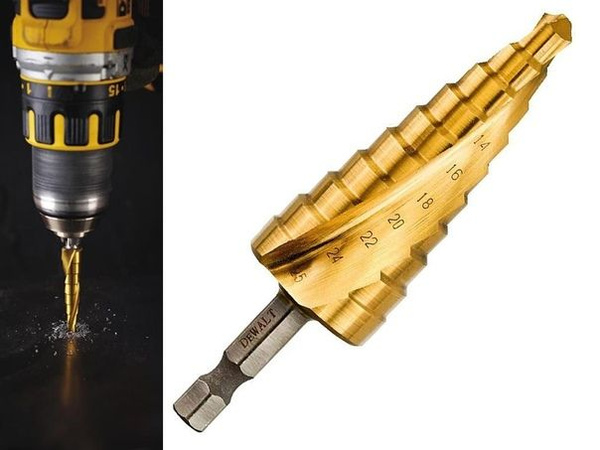 Сверло ступенчатое DeWALT 14-25 мм EXTREME IMPACT DT5030-QZ купить на ...