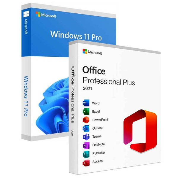 Комплект Microsoft Windows 11 pro + Office 2021 / бессрочная лицензия ...