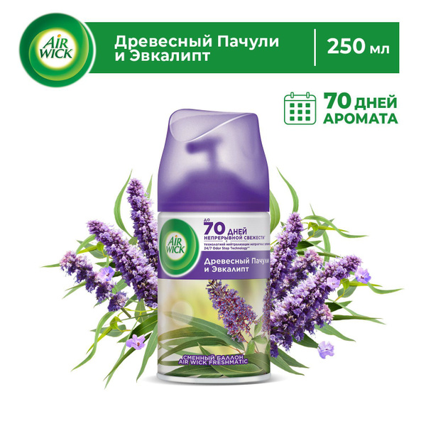 Air wick Древесный пачули и эвкалипт освежитель воздуха сменный баллон ...