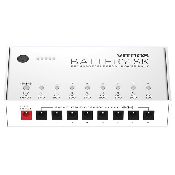 Блок питания для педали эффектов Vitoos Battery 8K Rechargeable Fully ...