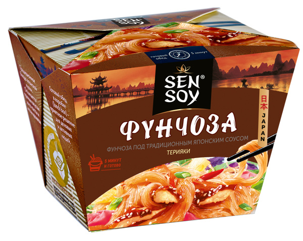 Sen Soy Фунчоза под Японским соусом ТЕРИЯКИ 125г - купить с доставкой ...