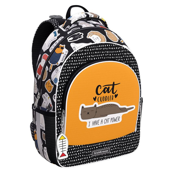 Школьный рюкзак ErichKrause - ErgoLine 15L - Funny Kittens - купить с ...