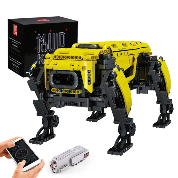Конструктор Mould King 15066 Робот собака BD1 с ДУ желтая 936 деталей ...