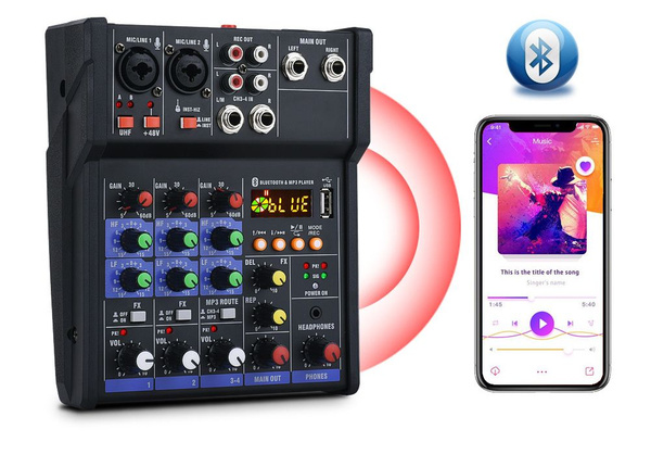 Микшер 4-полосный с беспроводными микрофонами с - купить с доставкой по ...