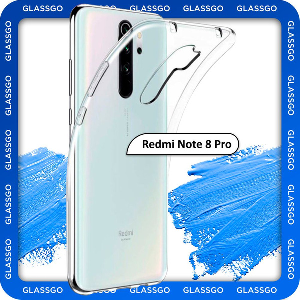 Чехол силиконовый прозрачный, накладка на Xiaomi Redmi Note 8 Pro / для ...