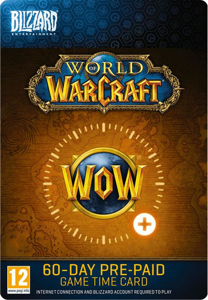 Карта оплаты подписки Blizzard World of Warcraft: 60 дней (Россия ...
