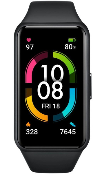 Honor Фитнес-браслет Band 6 (NFC), черный - купить с доставкой по ...