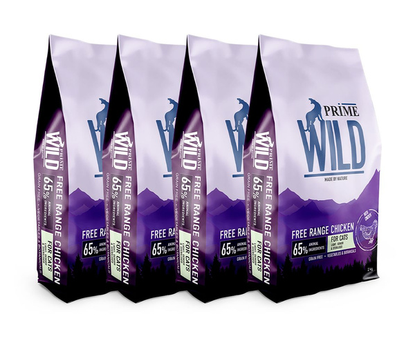 PRIME WILD GF FREE RANGE с курицей 2кг для стерилизованных котят и ...