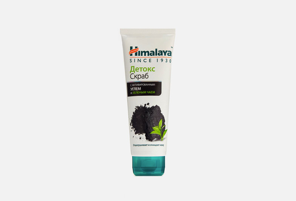 Скраб- детокс для лица himalaya herbals с активированным углем и ...