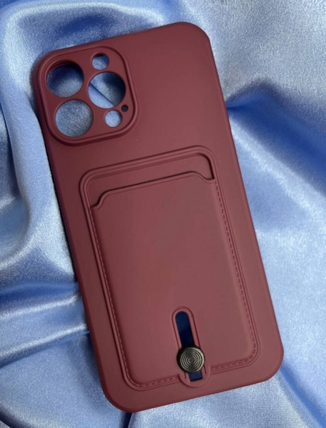Чехол для iPhone 13/ на Айфон 13 с защитой камеры и картхолдером ...