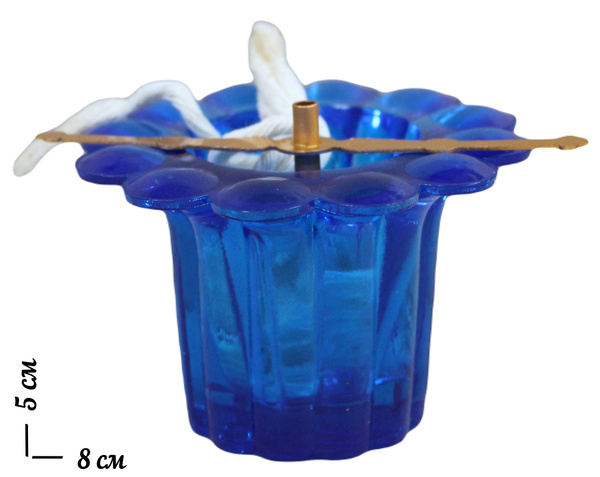 Лампада стеклянная рифленая для дома купить по выгодной цене в интернет ...