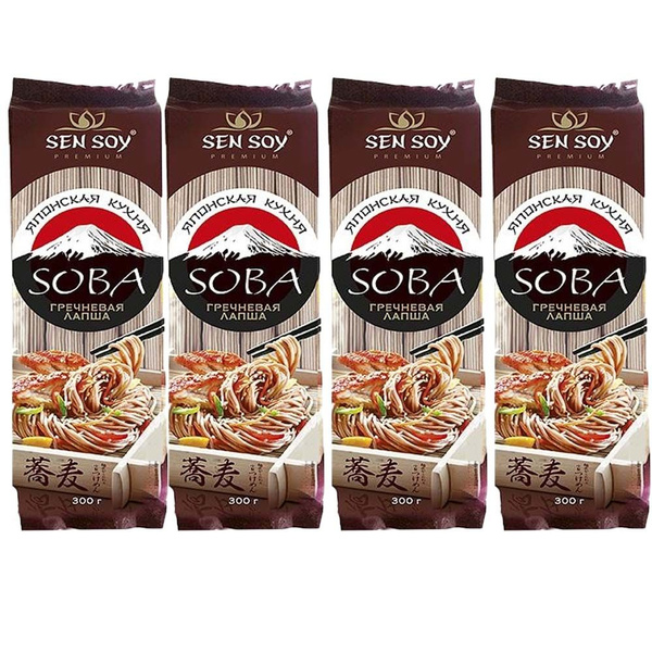 Лапша гречневая Sen Soy soba premium 300 г - 4 шт - купить с доставкой ...