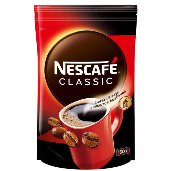 Кофе растворимый Nescafe "Classic", гранулированный/порошкообразный, с ...