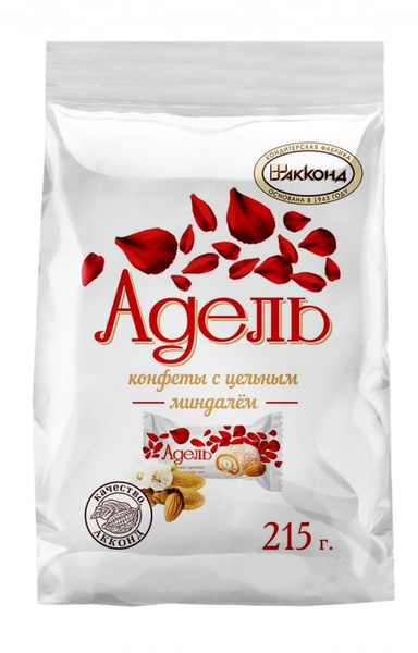 Акконд Конфеты Адель, с цельным миндалем, 215 г - купить с доставкой по ...