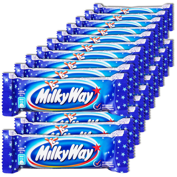 Шоколадный батончик MilkyWay (Милки вей), 26 г, 20 шт. - купить с ...