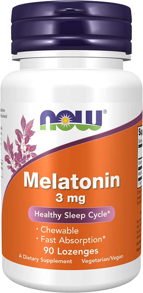 NOW Melatonin 3 мг 90 леденцов (мелатонин) - купить с доставкой по ...