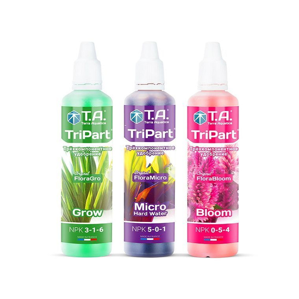 GHE Terra Aquatica Flora Series Combo 60мл, удобрение для растений ...
