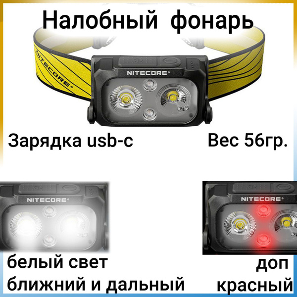 NITECORE Налобный фонарь - купить с доставкой по выгодным ценам в ...