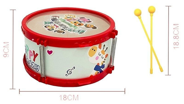 Supertoys Барабан BABY ANIMALS (диаметр 17см), 2 цвета, в пакете, 168 ...