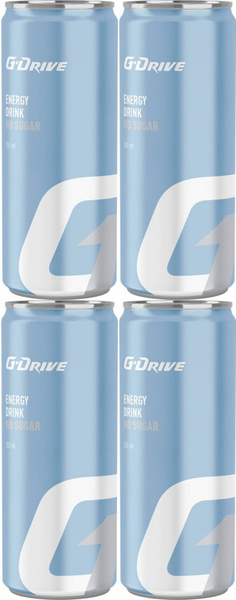 Энергетический напиток G-Drive No sugar газированный 0,25 л, комплект ...