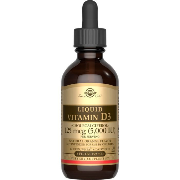 Solgar Liquid Vitamin D3 5000, Жидкий витамин Д3, 59 мл - купить с ...