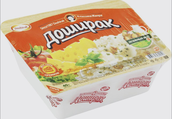 Доширак ПЮРЕ со вкусом сыра ЛОТОК 4 шт по 40 гр - купить с доставкой по ...