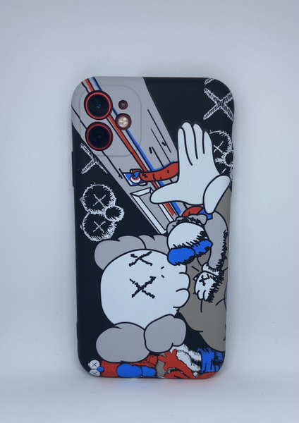 Светящийся силиконовый чехол Luxo Kaws с флуоресцентным рисунком для ...
