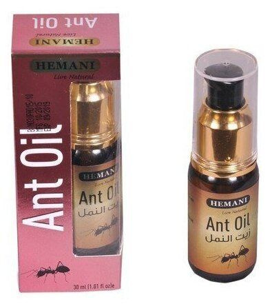 Hemani - Муравьиное масло - Ant Oil для удаления волос с дозатором, 30 ...