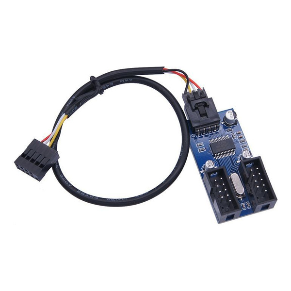 Разветвитель USB для материнской платы 1 USB 2.0 9 pin (10pin) (F) на 2 ...