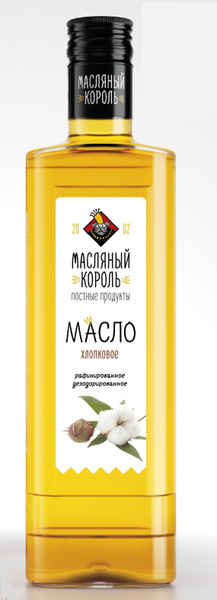Масло хлопковое 100% рафинированное, Масляный король 350 мл - купить с ...