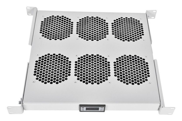 Модуль вентиляторный Rem (R-FAN-6K-1U) 6 вент. с контроллером серый ...