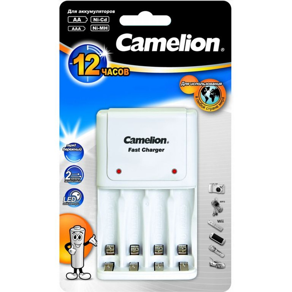 Зарядное устройство для аккумуляторных батареек Camelion - купить по ...