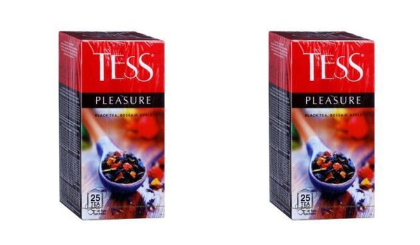 Tess Чай Плэжа, 25 пакетиков, 2 уп - купить с доставкой по выгодным ...
