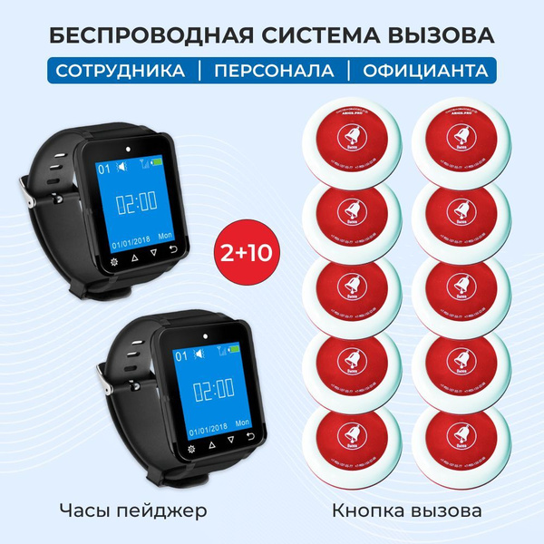 Кнопка вызова для ресторана, часы для вызова официанта - купить с ...