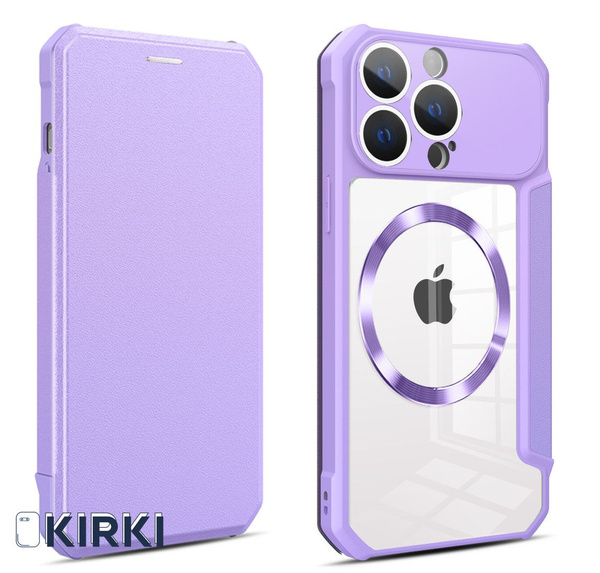 Чехол прозрачный для Apple iPhone 12 Pro Max с MagSafe / чехол-книжка ...