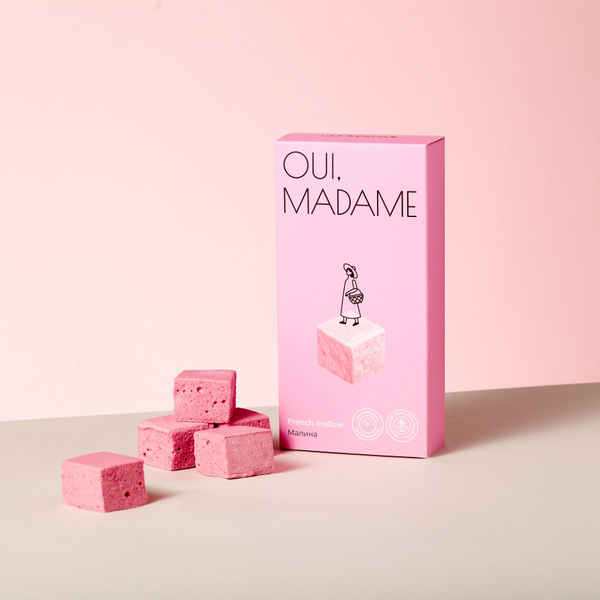 Зефир французский OUI,MADAME Малина 95г - купить с доставкой по ...