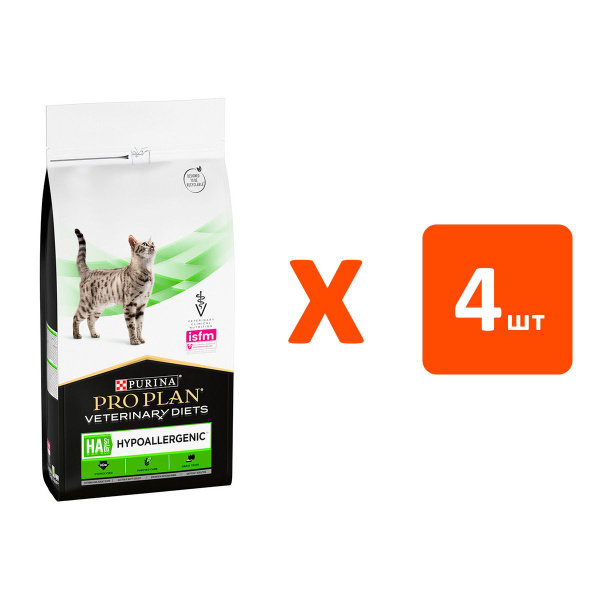 Сухой корм PRO PLAN VETERINARY DIETS HA ST/OX HYPOALLERGENIC для кошек ...