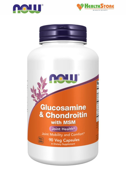 Препарат для суставов и связок NOW Glucosamine & Chondroitin with MSM ...