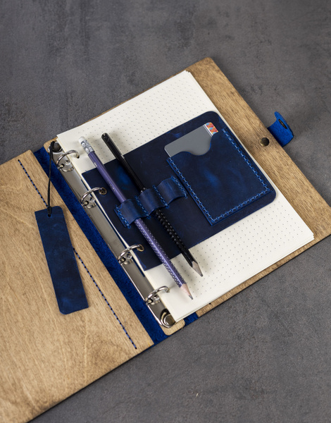 Аксессуар для блокнота/ежедневника вставка/визитница с отделениями на ...