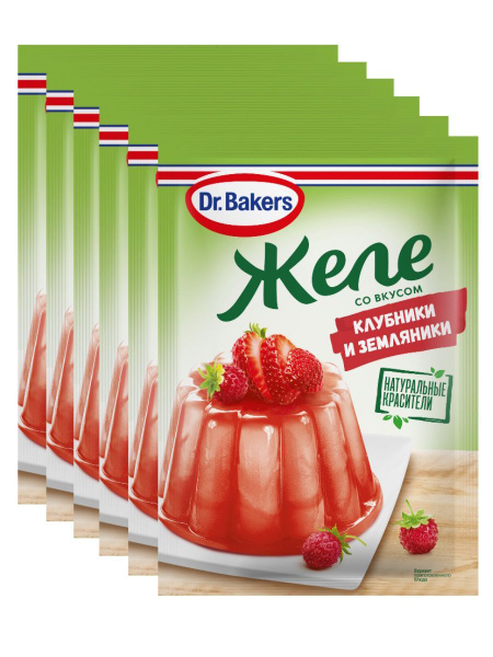 Желе со вкусом клубники и земляники Dr.Bakers - купить с доставкой по ...
