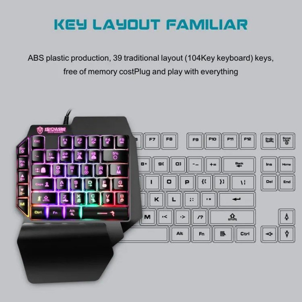 Мембранная клавиатура BAJEAL игровая клавиатура/ клавиатура игровая ...