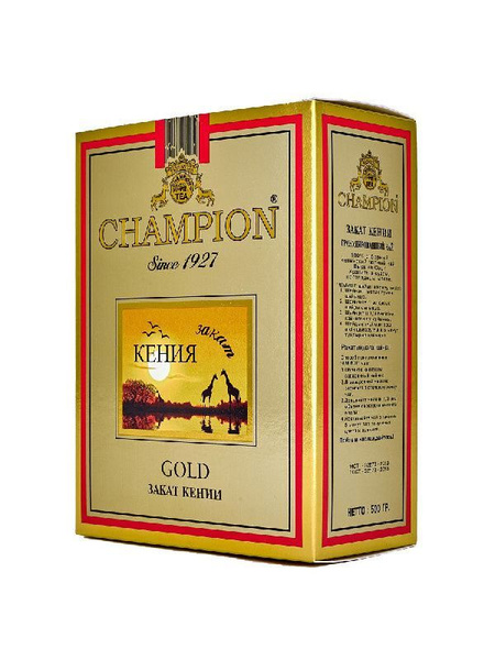 Чай черный Champion Gold 500г / Чай гранулированный кенийский 1шт ...