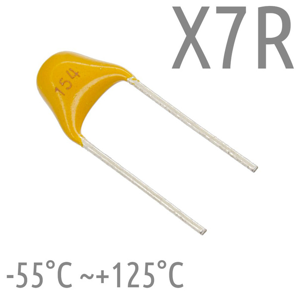0,15мкФ 50В X7R Конденсатор керамический (20шт) - купить с доставкой по ...