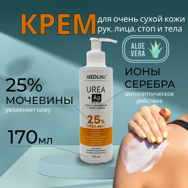 Крем для ног с мочевиной 25% MEDLINE 170 мл - купить с доставкой по ...