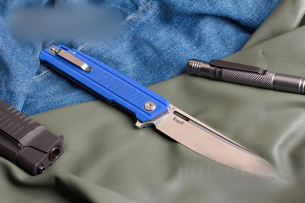 Складной нож Кизляр Нож складной Rapid (Рапид) D2 G10 синие пляшки ...