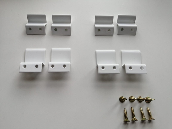 Крепление для москитной сетки металл, коплект на 2 москитных сетки ...