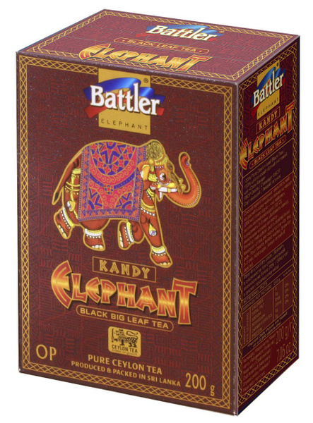 Чай BATTLER - KANDY ELEPHANT (OP) - СЛОН КАНДИ (ОРАНЖ ПЕКО) - Листовой ...